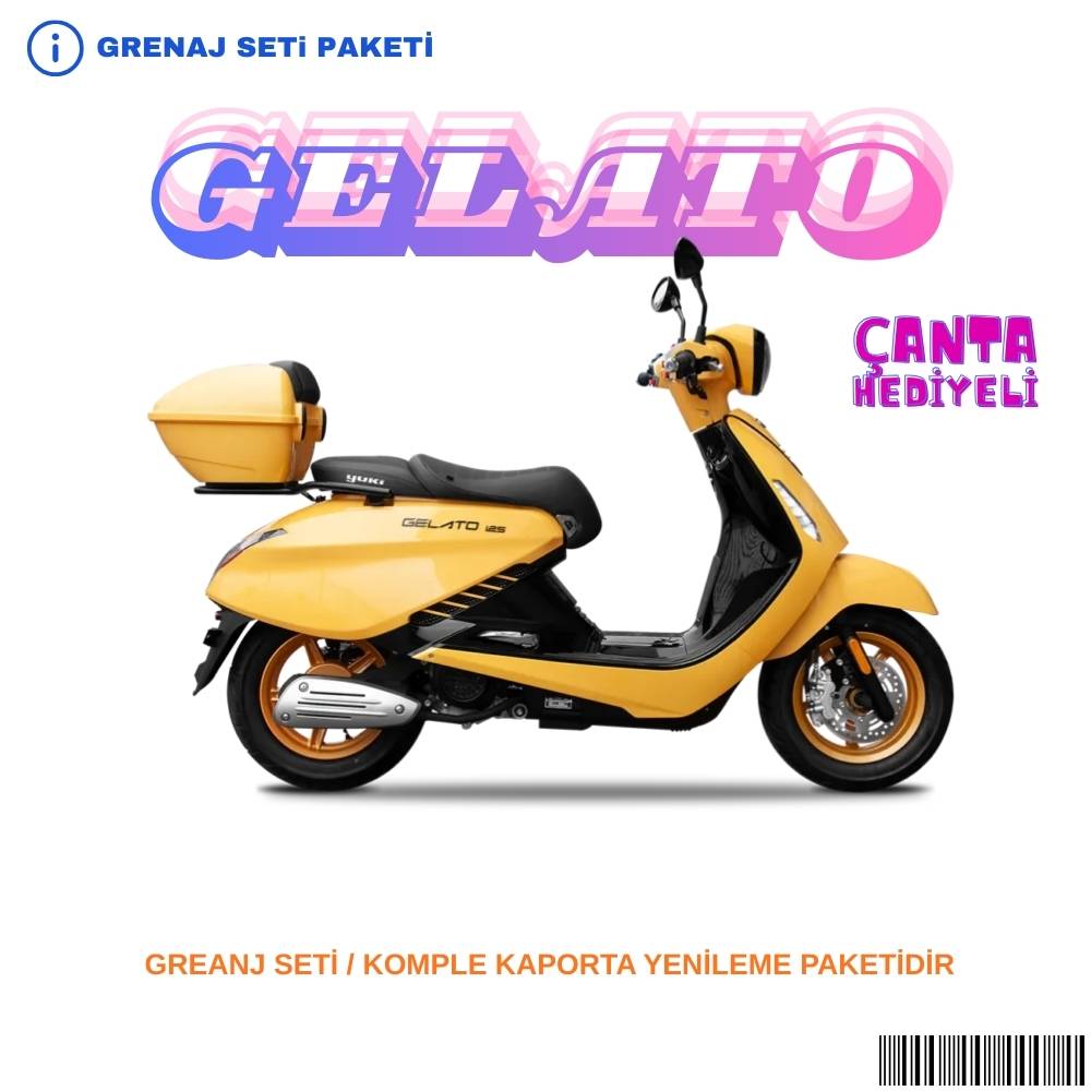 Yuki Gelato Grenaj Seti Sarı 7 Parça