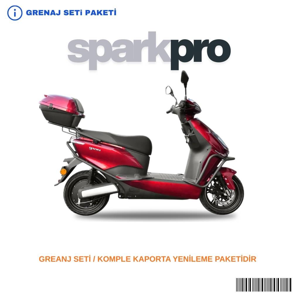 Yuki Spark Pro Grenaj Seti Kırmızı 9 Parça